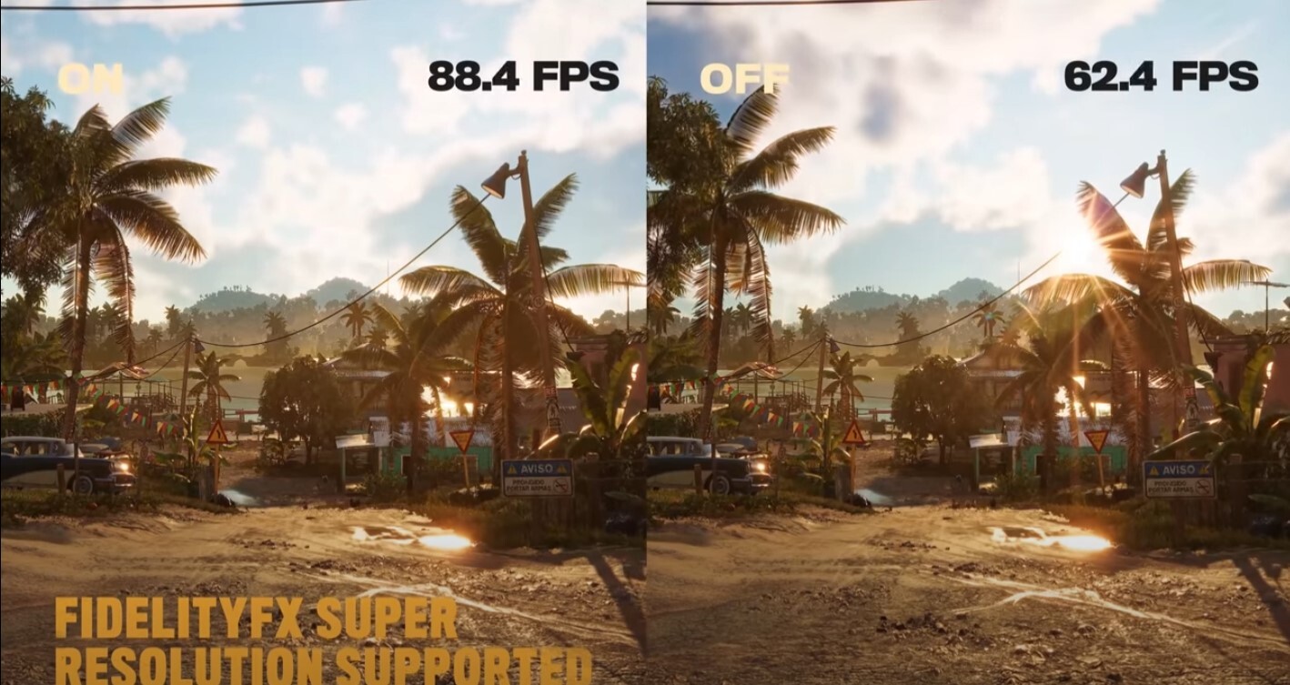 Far Cry 6 AMD FSR Can Give 20-25 FPS Boost on Average